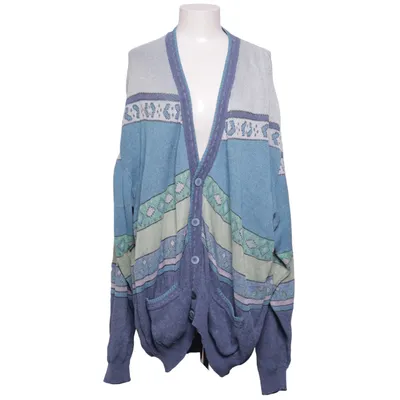 Cardigan (Blauw, Meerkleurig) van Gino Bertoni Acryl, Katoen, Elastaan, Polyamide, Zijde