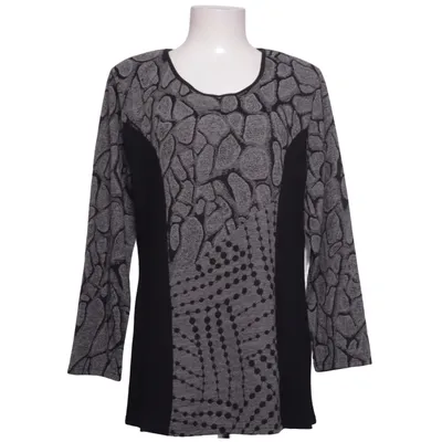 Tunique (Noir, Gris) de Kling Acrylique, Élasthane, Polyester, Viscose