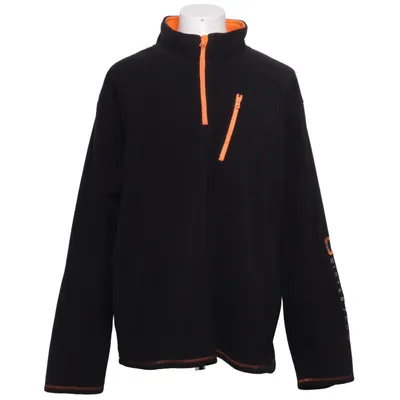 Fleece sweater (Black, Orange) from Atlas for Men Polyester