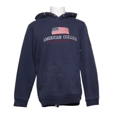 Sweat à capuche (Bleu) de American College Coton, Polyester