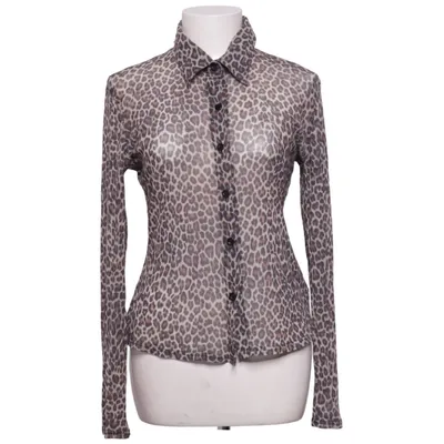 Blouse (Brown, Black) from Hennes Collection Polyamide