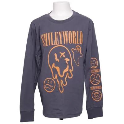 Lange mouwen shirt (Grijs, Oranje) van Smiley World Katoen, Polyester