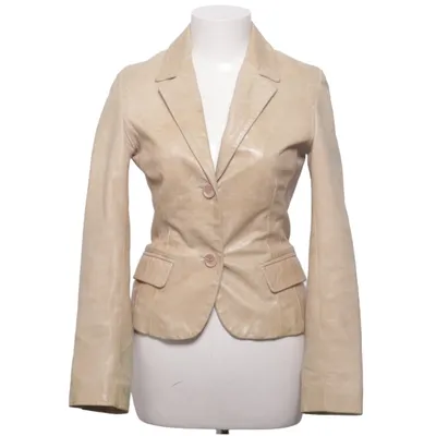 Läderkavaj (Beige) från Hollies Skinn