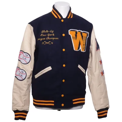 Varsity jacket (Blue, Beige, Multicolored) from American College Leather, Polyester, Wool