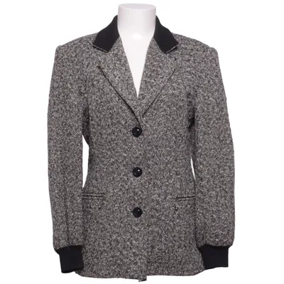 Blazer (Noir, Blanc) de Escada by Margaretha Ley Polyamide, Laine