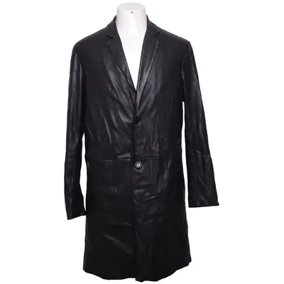 Coat (Black) from Zara Man Polyester, Polyurethane, Viscose