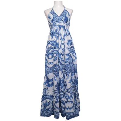 Robe dos-nu (Bleu, Blanc) de Antica Sartoria