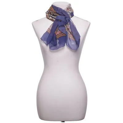 Châle (Bleu, Multicolore) de Maryan Mehlhorn Soie