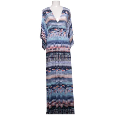 Maxi dress (Blue, Multicolored) from Ilse Jacobsen Hornbæk Elastane, Polyester