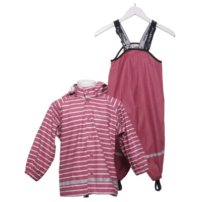Regnställ (Rosa, Vit) från Polarn O. Pyret Polyester, Polyuretan