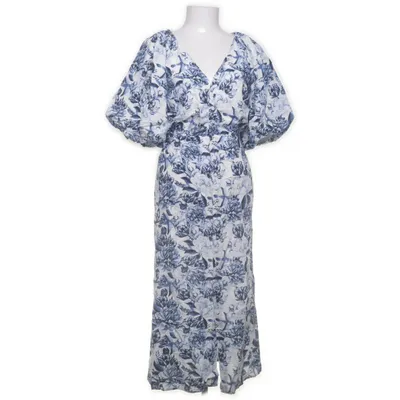 Robe longue (Bleu, Blanc, Multicolore) de Ellos Lin