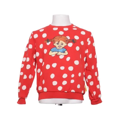 Sweatshirt (Rød, Hvid) fra Pippi Långstrump Bomuld
