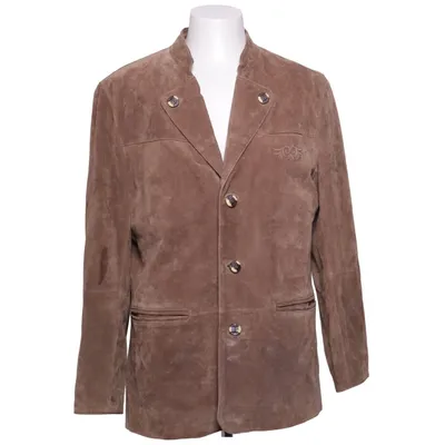 Læderblazer (Brun) fra Landhaus Læder, Polyester, Viscose