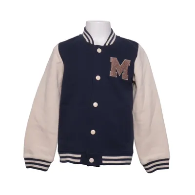 Collegejakke (Blå, Beige) fra Minimarket Bomuld, Genanvendt polyester