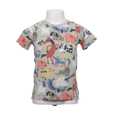 T-shirt (Grün, Mehrfarbig) von Polarn O. Pyret Elasthan, Bio-Baumwolle