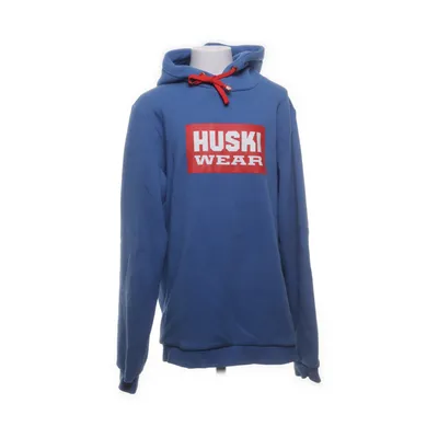 Huvtröja (Blå, Röd) från Huski Wear Bomull, Elastan, Polyester