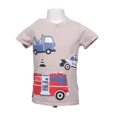 T-shirt (Beige, Mehrfarbig) von D.M.D by Denim Day Baumwolle