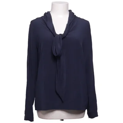 Blouse lavallière (Bleu) de Uta Raasch Soie