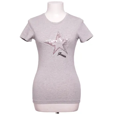 T-shirt (Grijs, Roze) van Guess Katoen, Elastaan