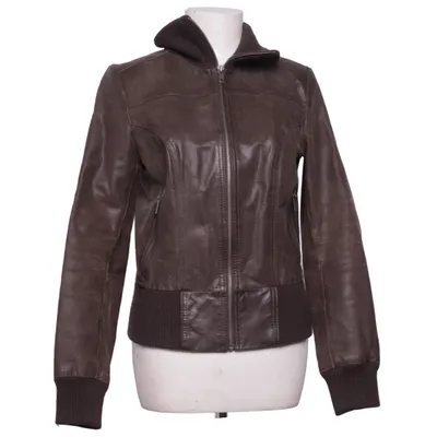 Bomberjakke (Brun) fra Vero Moda Denim Læder, Polyester