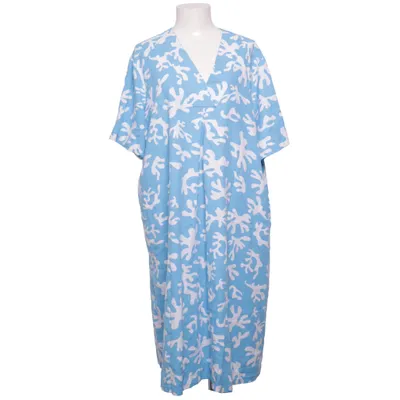 Kjole (Blå, Hvid) fra Laurasøn Linned, Viscose