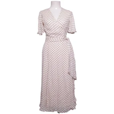 Robe portefeuille (Beige, Noir) de Jaeger Soie