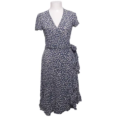 Wikkeljurk (Blauw, Wit) van Jaeger Polyester, Zijde
