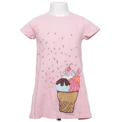 Kjole (Pink, Flerfarvet) fra Lindex Kids Bomuld