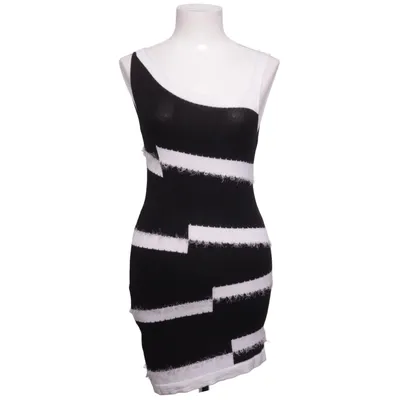 Dress (Black, White) from Viola Polyester, Viscose