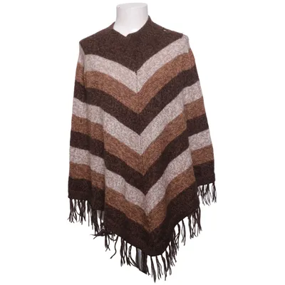 Poncho (Bruin, Beige) van Alpaca´s Wool