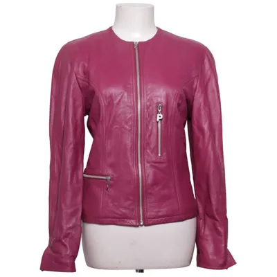 Leather jacket (Purple) from Interteam Acetate