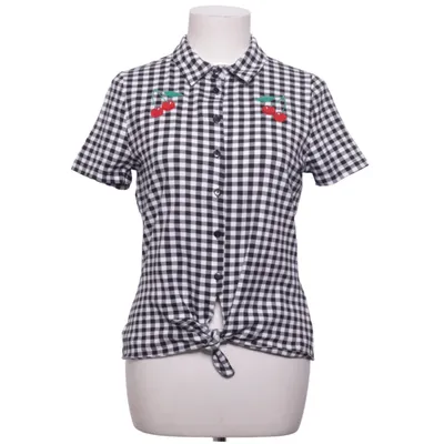 Chemise à manches courtes (Noir, Blanc) de Pussy Deluxe Coton, Élasthane