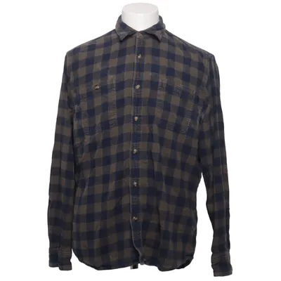 Flannel skjorte (Blå, Brun) fra Sonoma Bomuld