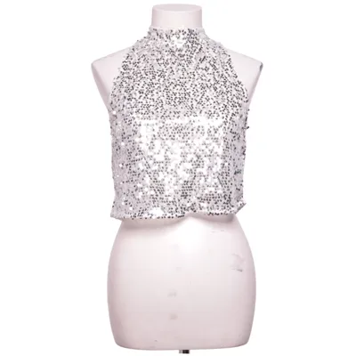 Crop top (Silverfärgad) från Gina Tricot Polyester