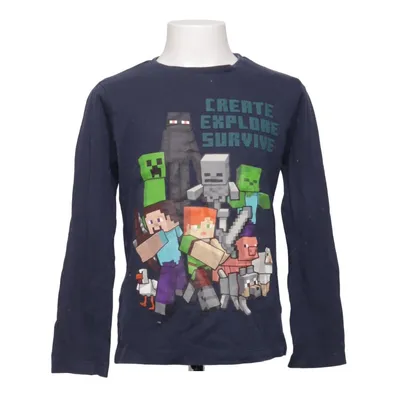 T-shirt à manches longues (Bleu, Multicolore) de Mojang Coton
