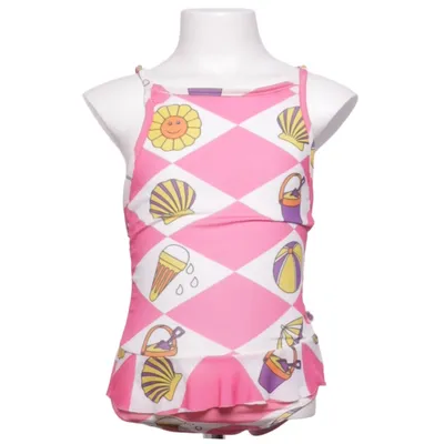 Swimsuit (Pink, White, Multicolored) from Småfolk Elastane, Polyester