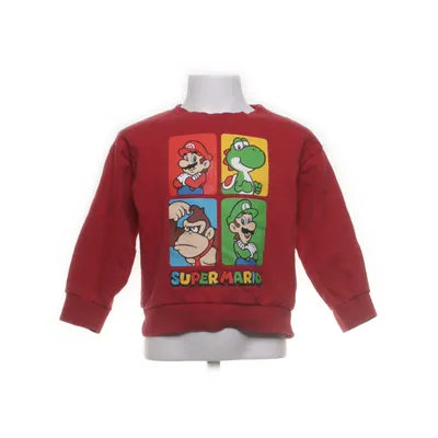 Collegetröja (Röd, Flerfärgad) från Super Mario Bomull