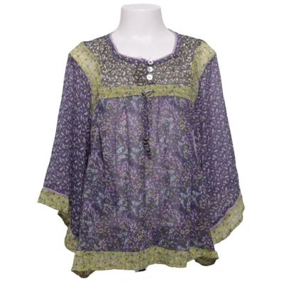 Blouse (Blue, Green, Multicolored) from Signature Next Cotton, Polyester