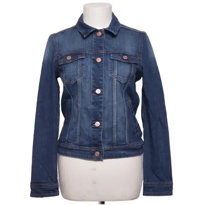 Spijkerjas (Blauw) van Mango Denim & Tees Katoen, Elastaan