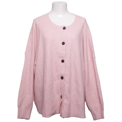 Strickjacke (Pink) von Zizzi Acryl, Polyamid, Recyceltes Polyester, Wolle