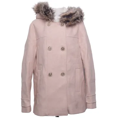 Vinterkappa (Beige) från Zara Girls Polyamid, Ull