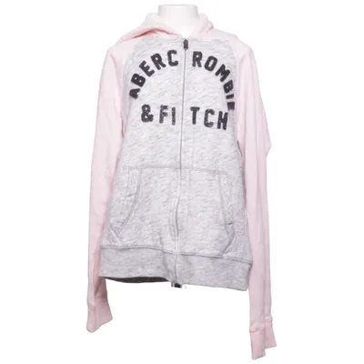 Hoodie (Gray, Pink, White) from Abercrombie & Fitch Cotton, Faux fur, Polyester