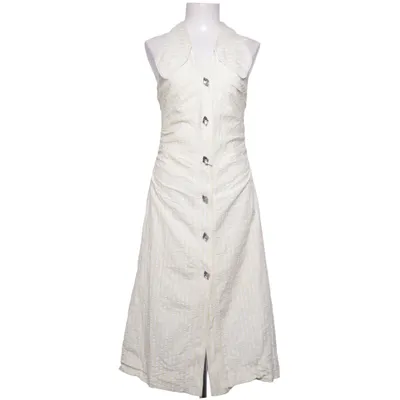 Shirt dress (Yellow, White) from Ganni Organic cotton