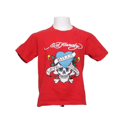 T-shirt (Rot, Mehrfarbig) von Ed Hardy Baumwolle