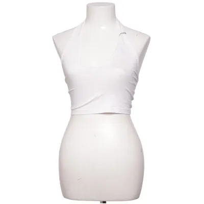 Halternecktopp (Vit) från ASOS Design Bomull, Elastan