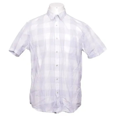 Short sleeve shirt (Blue, White) from S.C.W Cotton