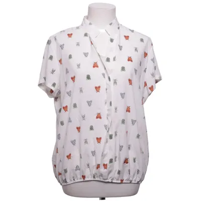 Bluse (Weiß, Mehrfarbig) von River Flower Baumwolle, Polyester