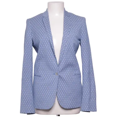Blazer (Bleu, Blanc) de Maison Scotch Coton, Élasthane, Polyester, Viscose