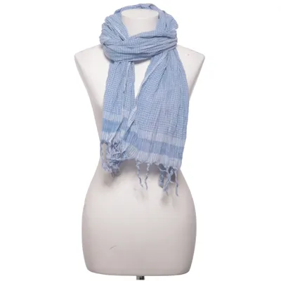 Shawl (Blue, White) from Kbas