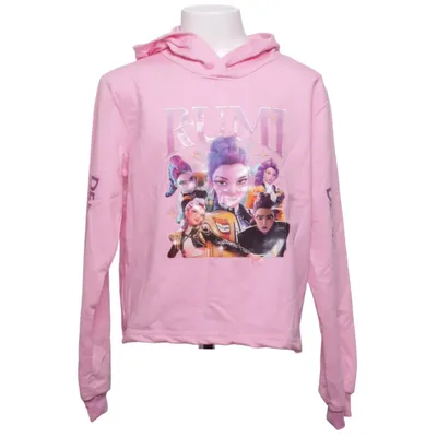 Sweat à capuche (Rose) Coton, Polyester